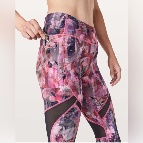NWOT Lululemon On Pace Crop *21" Sun Dazed Multi Pink - Picture 2 of 9